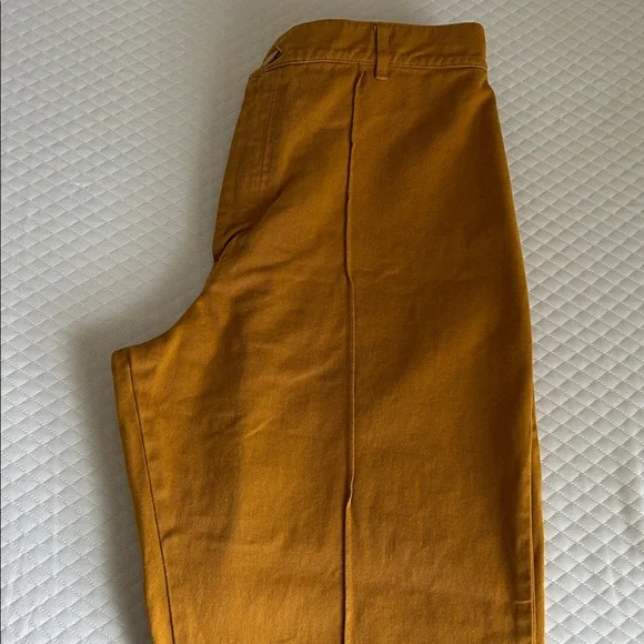 Big Bud Press Spicy Mustard Paintstamped Daisy Western Pants - Picture 2 of 5
